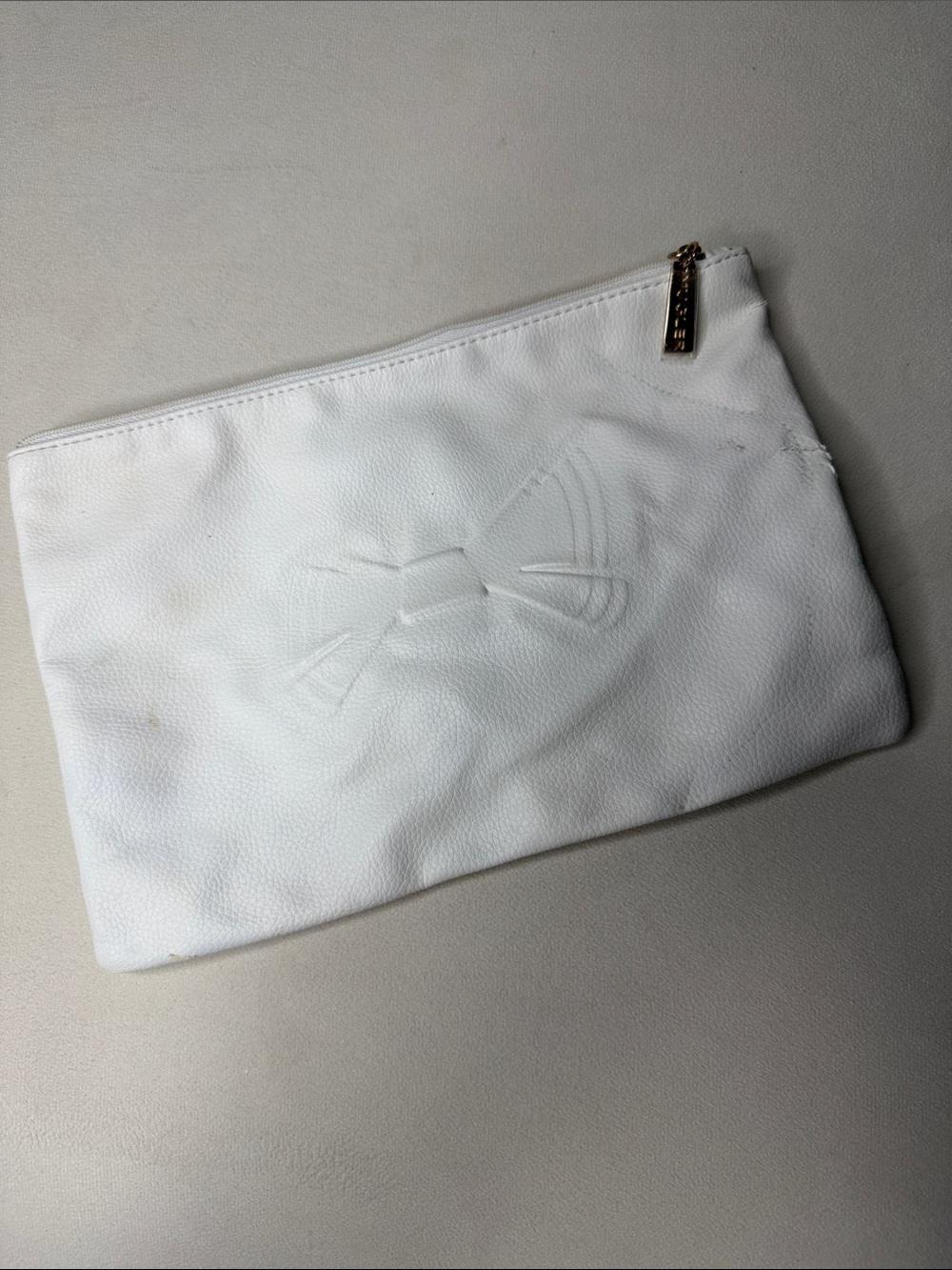 Mugler Parfumes White Bow-Embossed Women’s Clutch